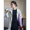 Simple and comfortable, zero-pressure, skin-friendly Tencel wool drape T-shirt, round-neck slim short-sleeved top 00113 Item Picture